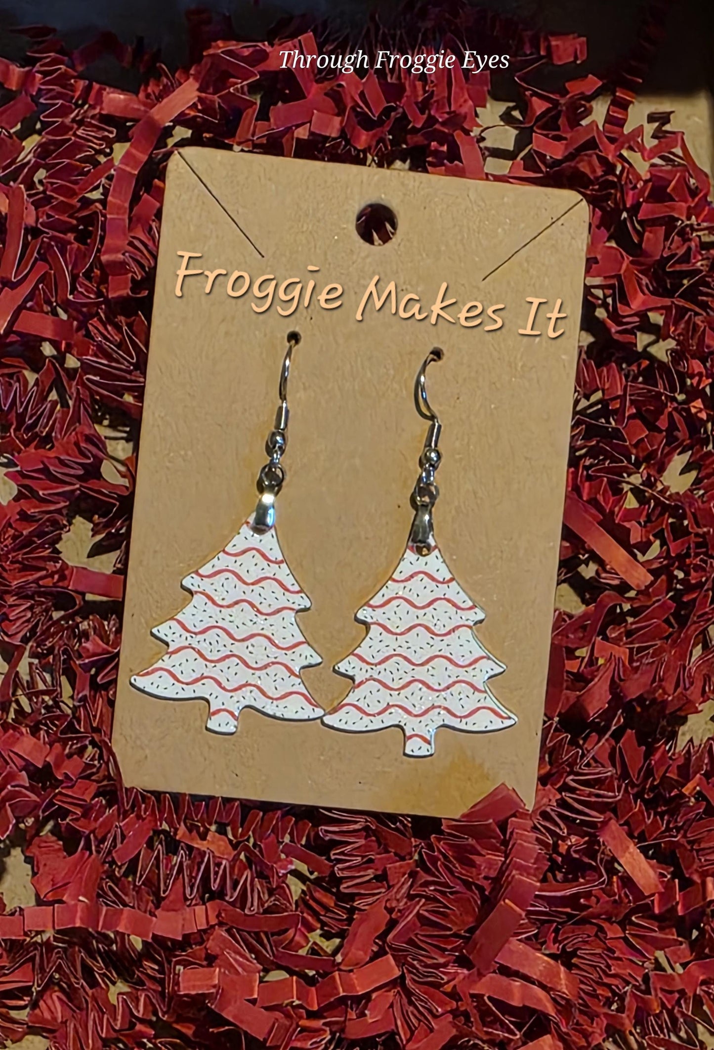 Christmas Tree Earrings - Lightweight & Festive!