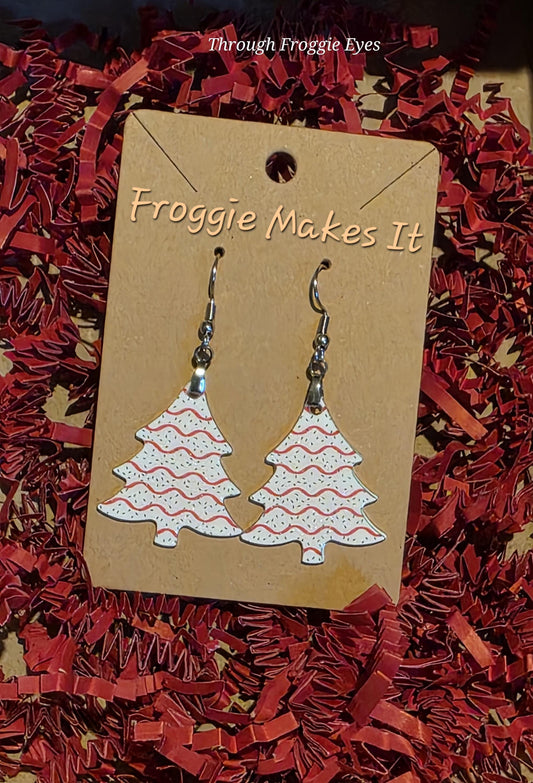 Christmas Tree Earrings - Lightweight & Festive!
