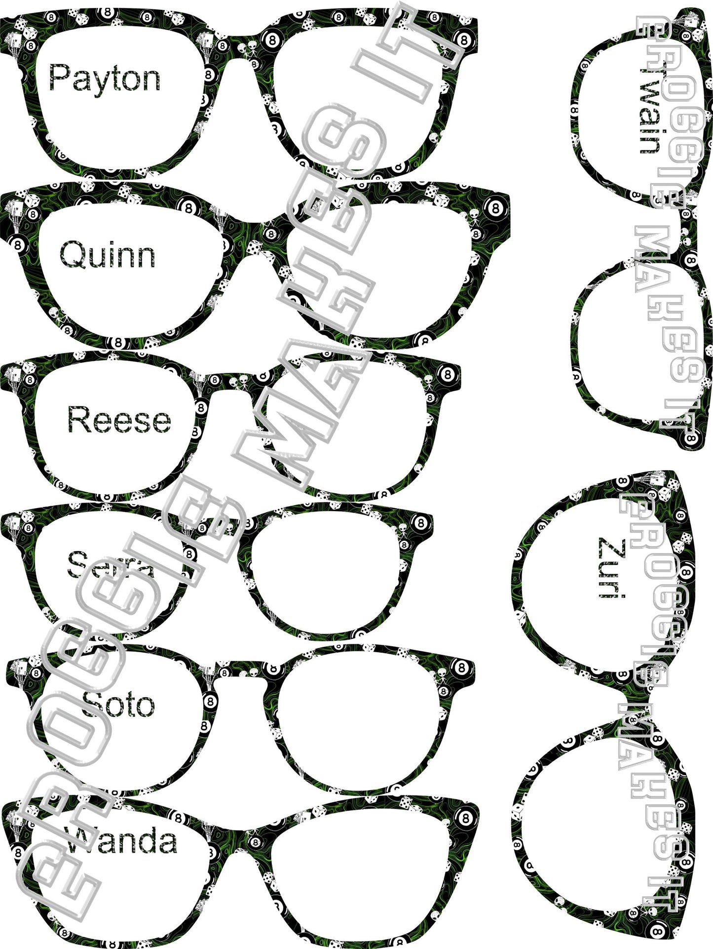 Holographic Cosmic Cues frame topper compatible with Pair frames