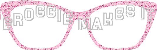 Breast Cancer Pink frame topper for Pair frames