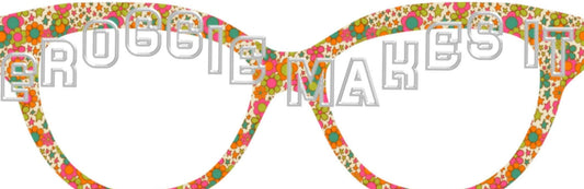 Retro Floral topper for Pair frames
