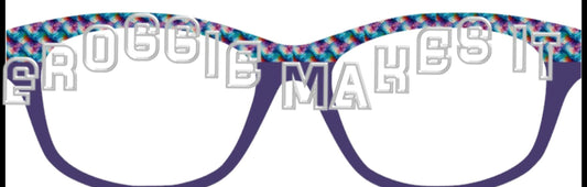 Rainbow Scales Split frame topper for Pair frames
