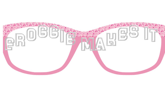 Breast Cancer Pink split frame topper for Pair frames