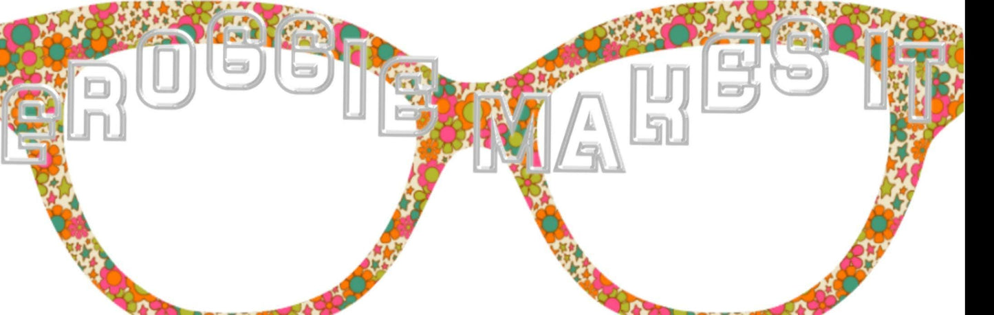 Retro Daisies frame topper for Pair frames