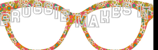 Retro Daisies frame topper for Pair frames