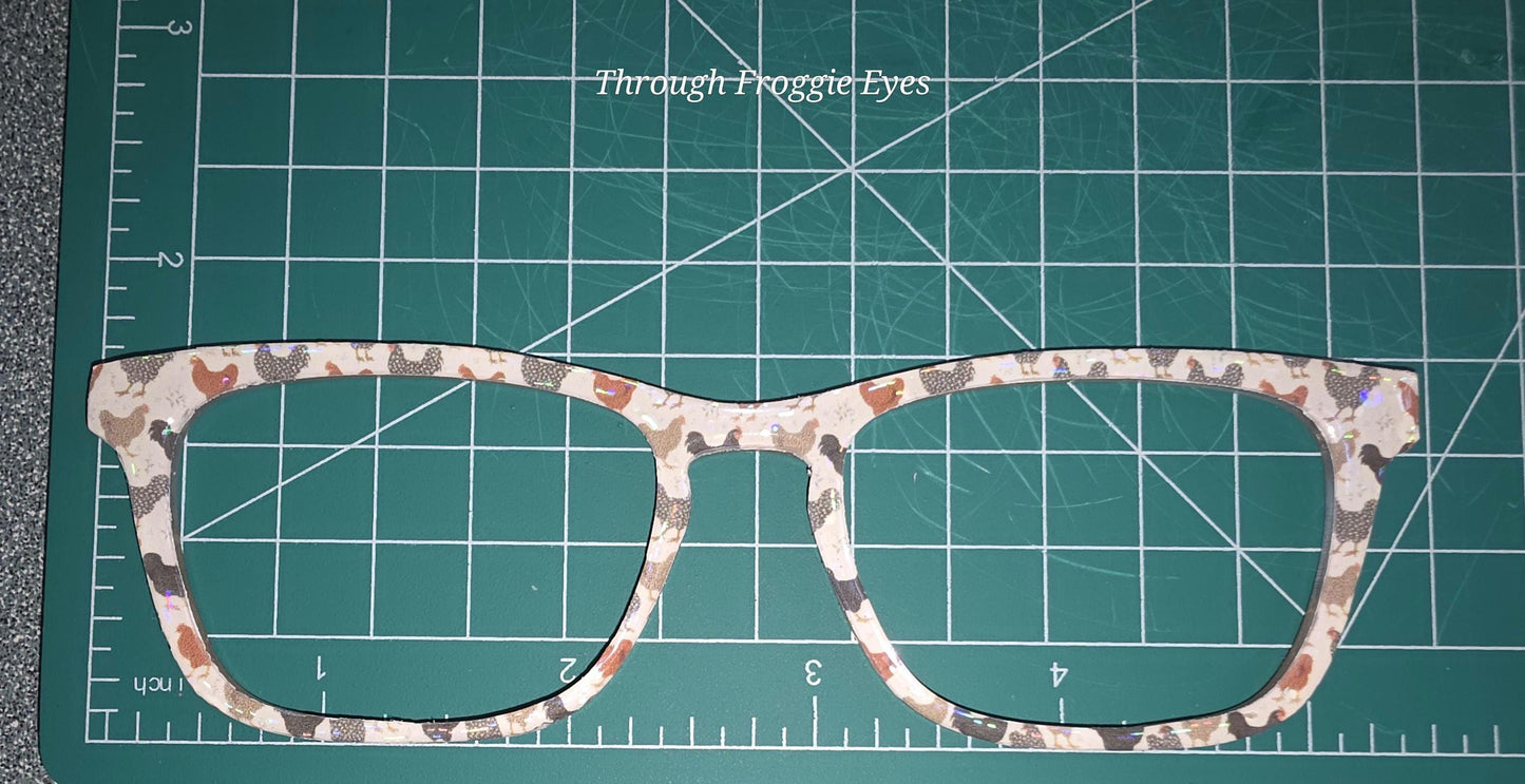 Happy Hens frame topper for Pair frames