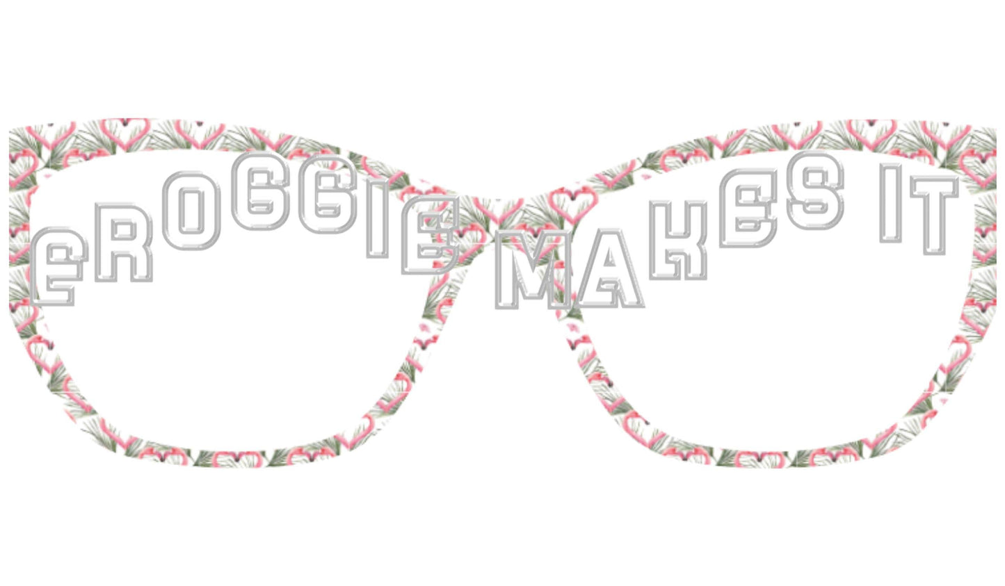 Flamingo Love frame topper for Pair frames