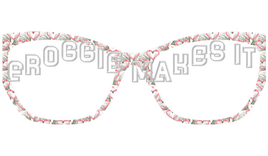 Flamingo Love frame topper for Pair frames