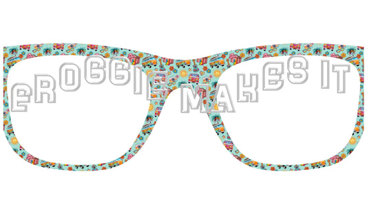 Groovy Getaway frame topper for Pair frames