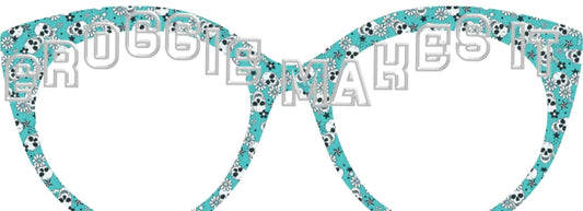 Tiffany Skulls frame topper for Pair frames