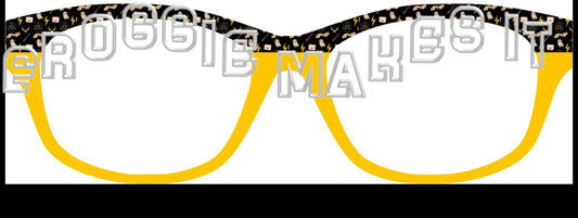 Owl Be There For You Wizard Gold Split frame topper for Pair frames