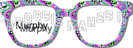 Groovy, Out of this World, Retro, Hippie, Alien frame topper for Pair frames- 2nd Color Option