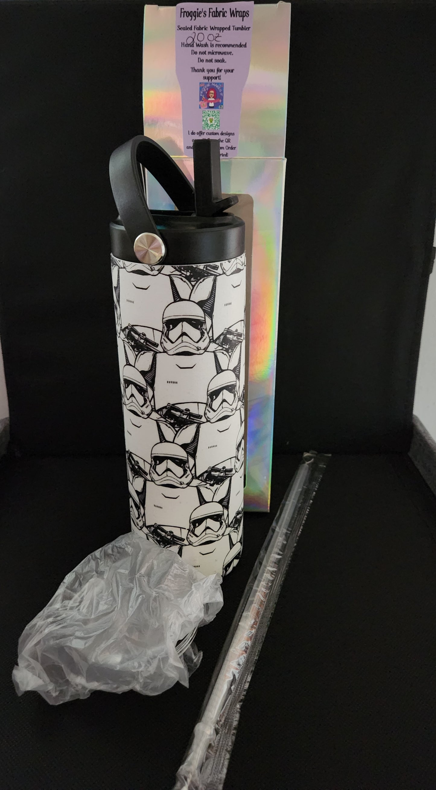 Storm Troopers Fabric Wrapped & Sealed Tumbler