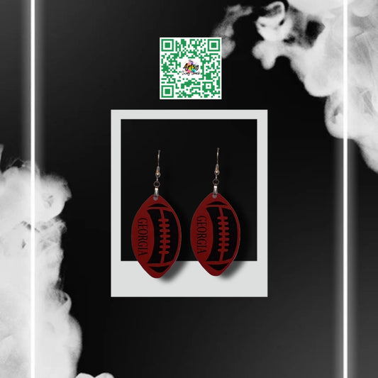 Football earrings